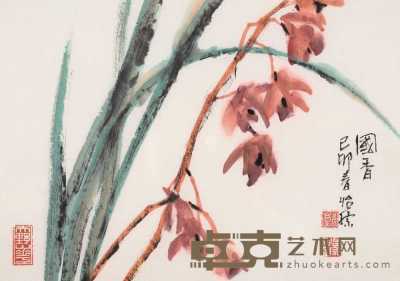 郭怡孮 花卉 镜心 28×40cm